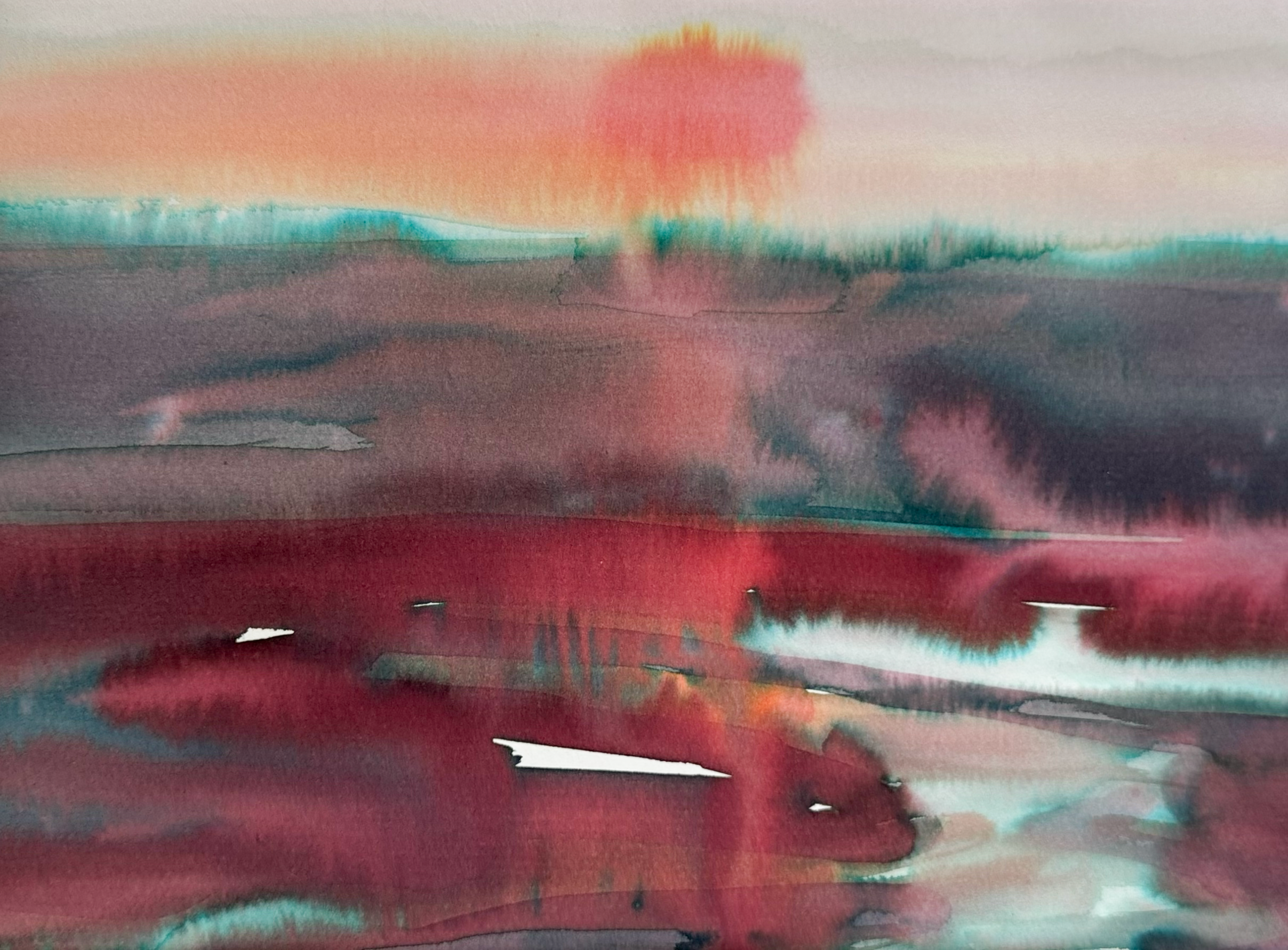 Графика из серии Сылва, автор Анастасия Попова