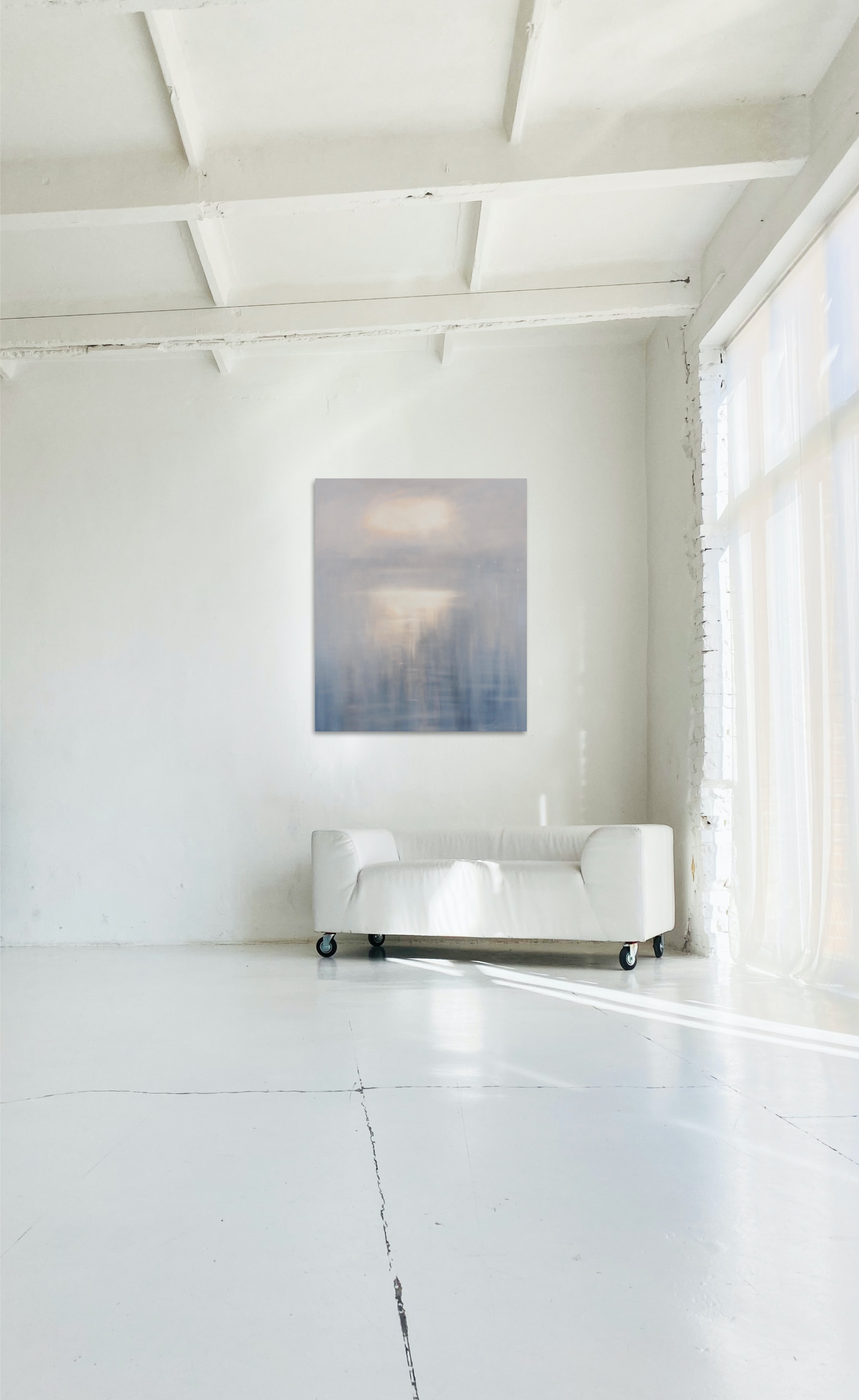 Пейзаж маслом, серия Гладь да благодать, купить живопись художника Анастасии Поповой