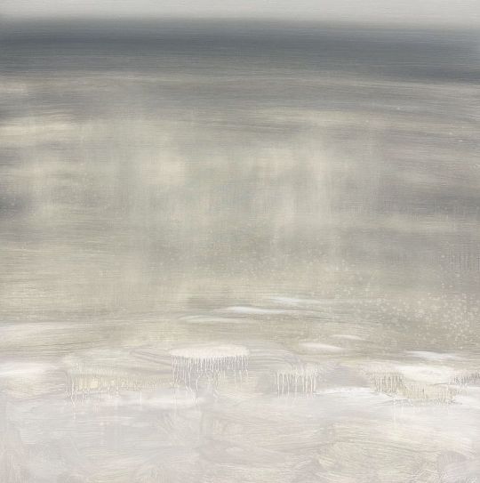 Зимний пейзаж маслом, серия Белым-бело, купить картину Анастасии Поповой