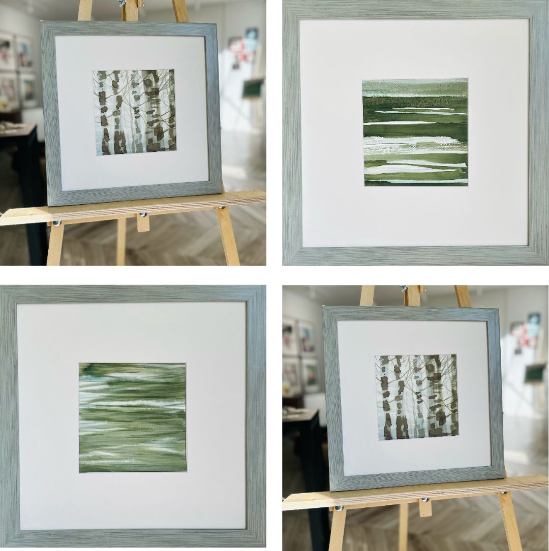 Графика из серии Сылва, автор Анастасия Попова