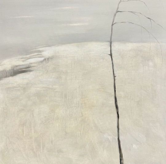 Зимний пейзаж маслом, серия Белым-бело, купить картину Анастасии Поповой