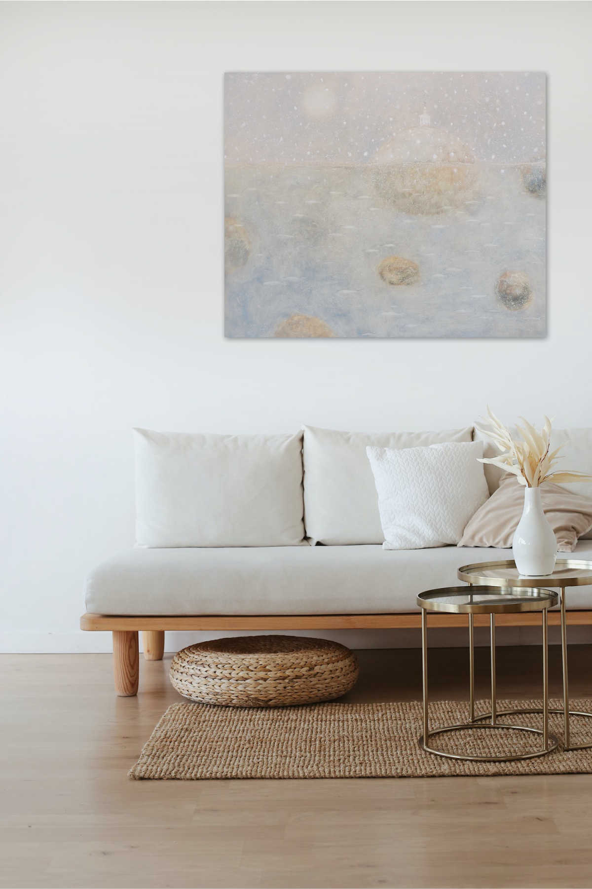 Пейзаж маслом, серия Гладь да благодать, купить живопись художника Анастасии Поповой