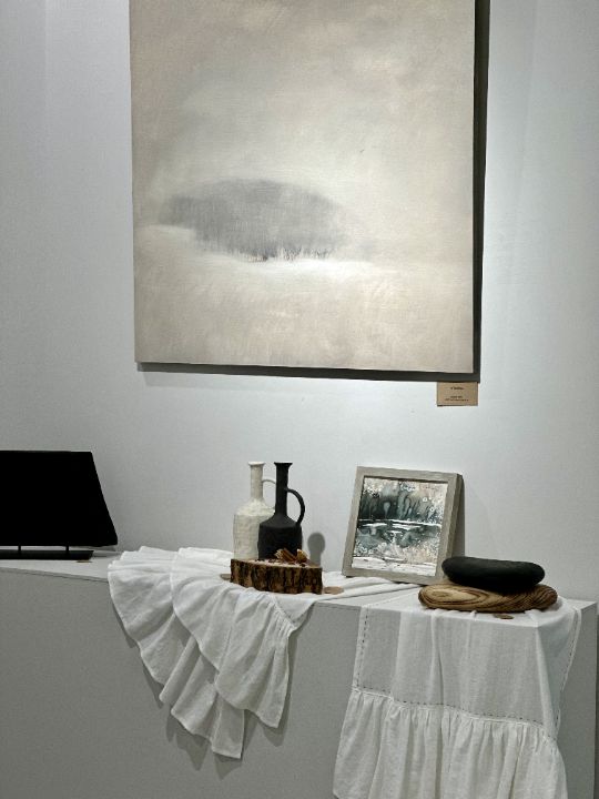 Зимний пейзаж маслом, серия Белым-бело, купить картину Анастасии Поповой