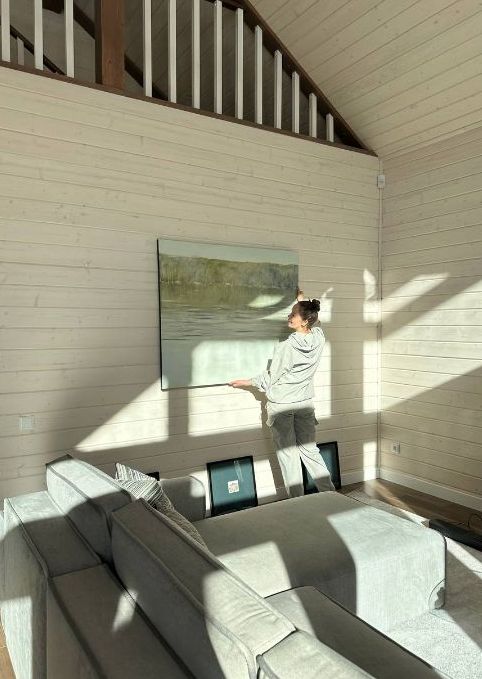 примерка картин в интерьер, художник Анастасия Попова, Пермь