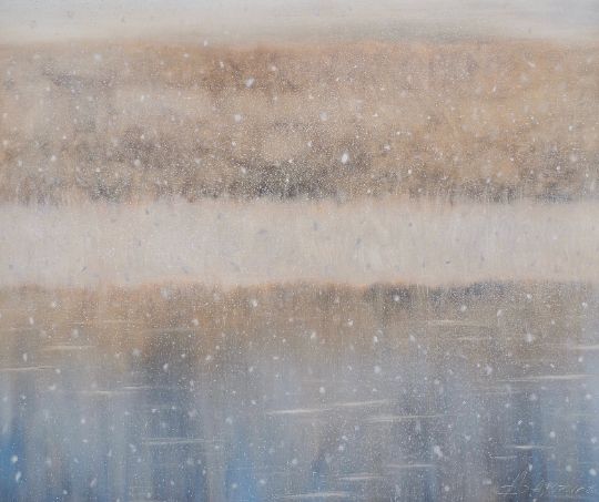 Пейзаж маслом, серия Гладь да благодать, купить живопись художника Анастасии Поповой