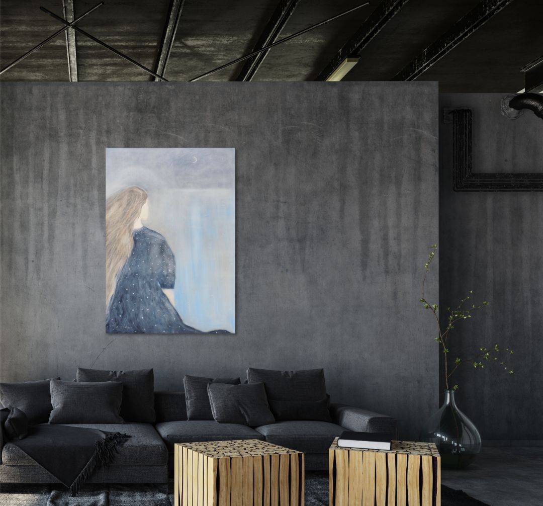 Пейзаж маслом, серия Гладь да благодать, купить живопись художника Анастасии Поповой