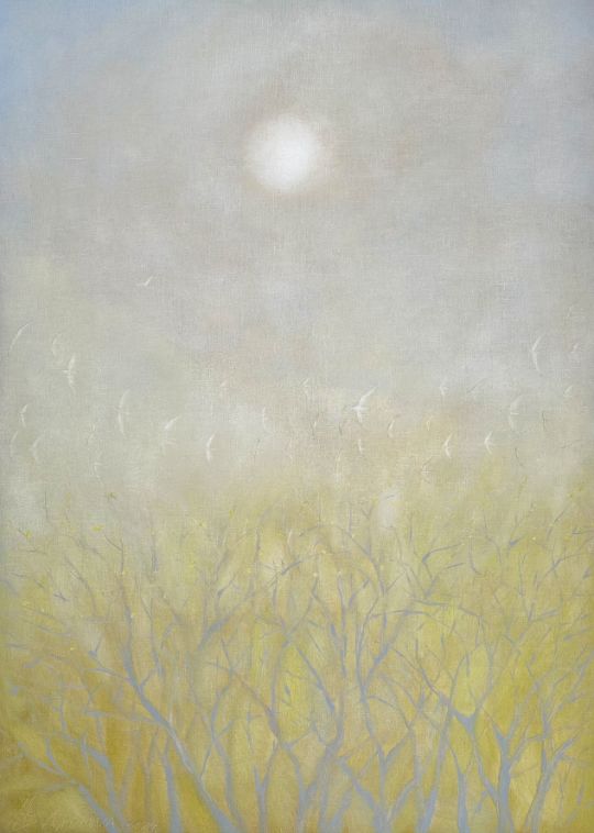 Летний пейзаж маслом, серия Одним днем, купить картину Анастасии Поповой онлайн с доставкой