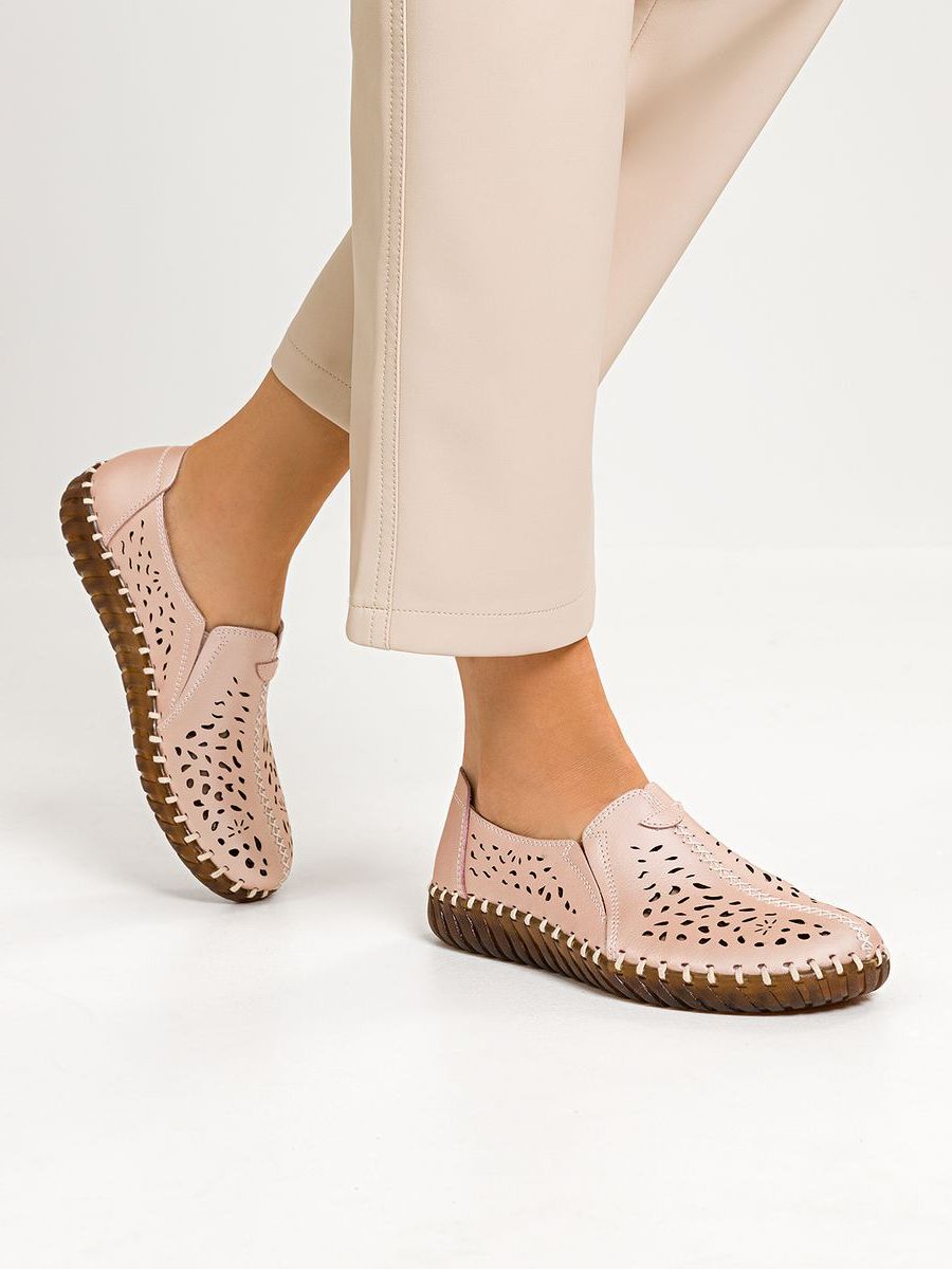 Мокасины женские из натуральной кожи