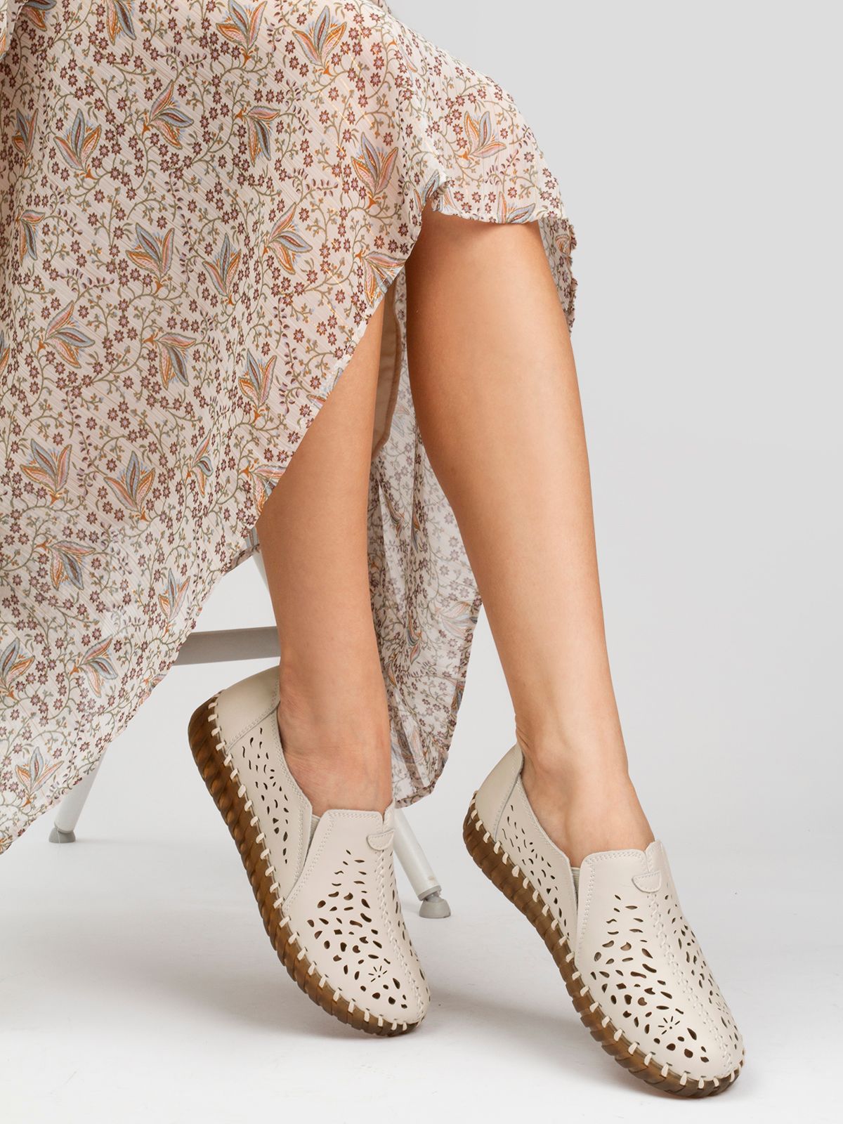 Мокасины женские из натуральной кожи