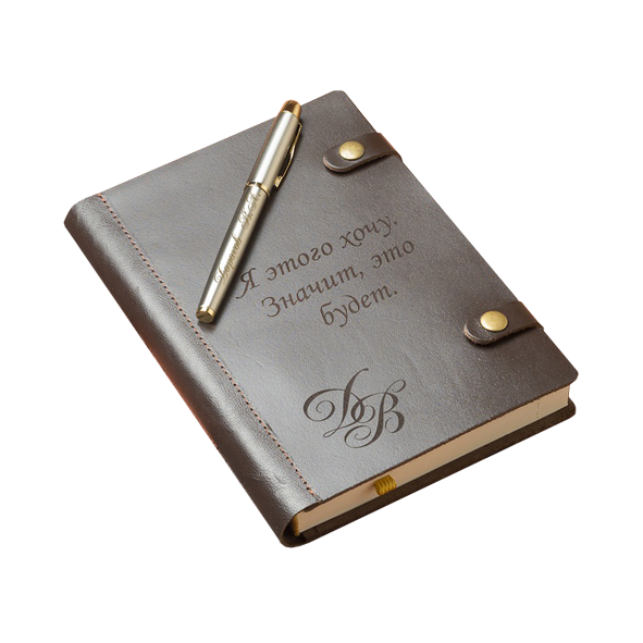 Изготовление ежедневников с логотипом в типографии Creative Family Company.