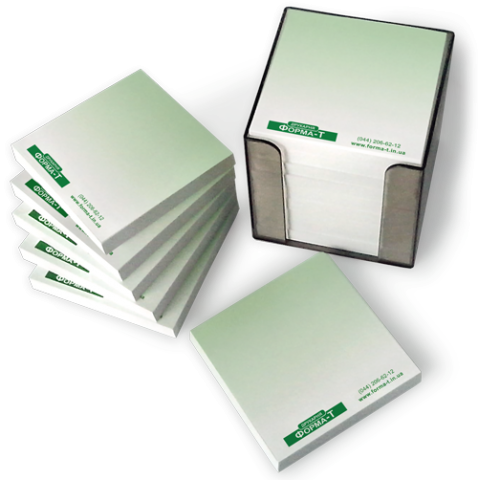 Кубарики с клеевым слоем.