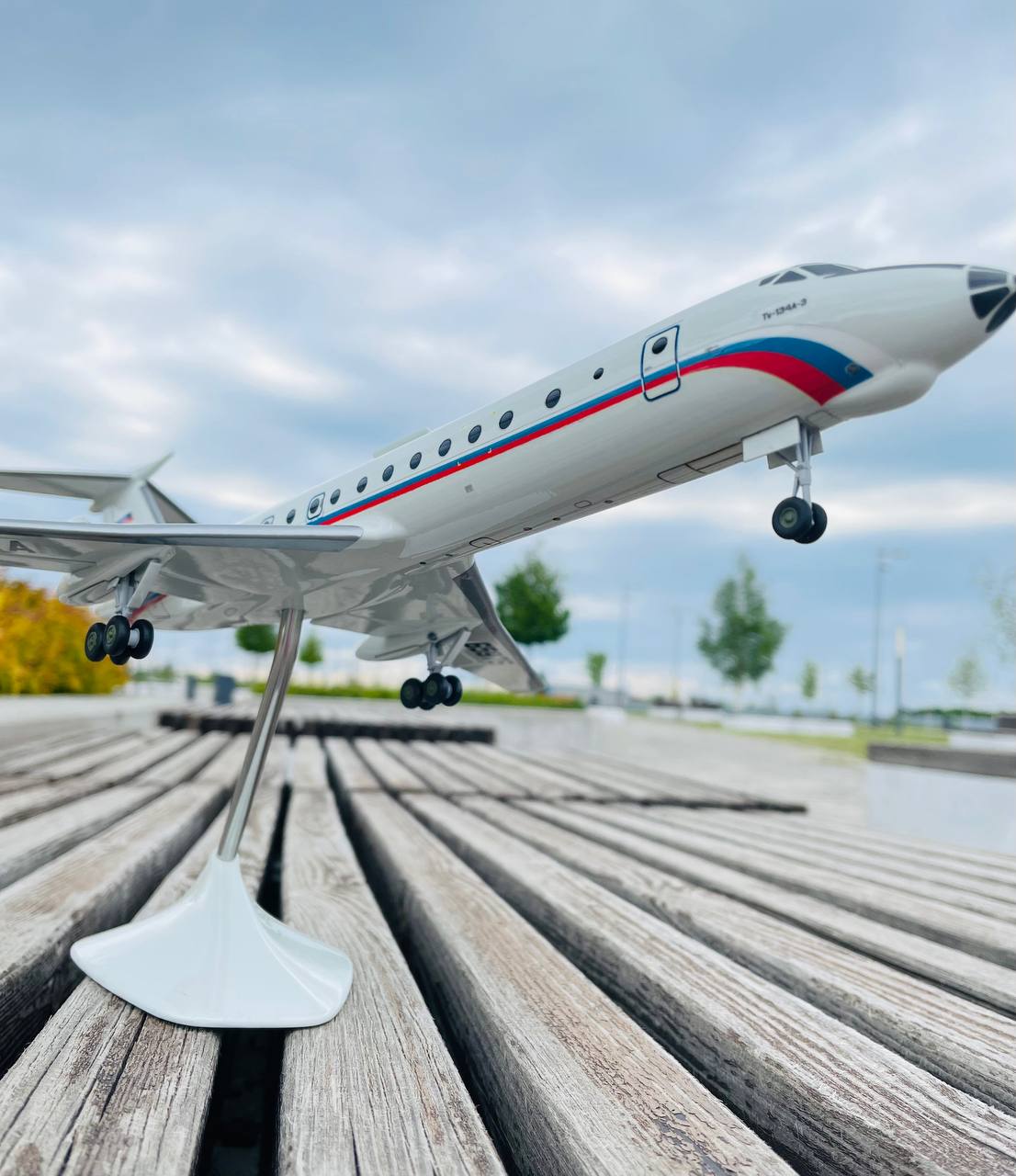 Модель самолета ТУ-134А 1:100