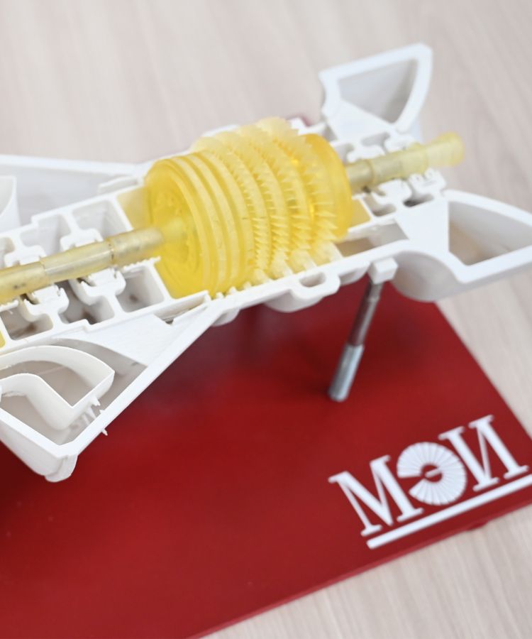 Сборка макета турбины