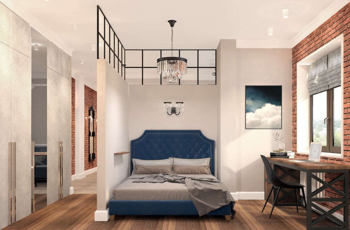 Студия с элементами лофт