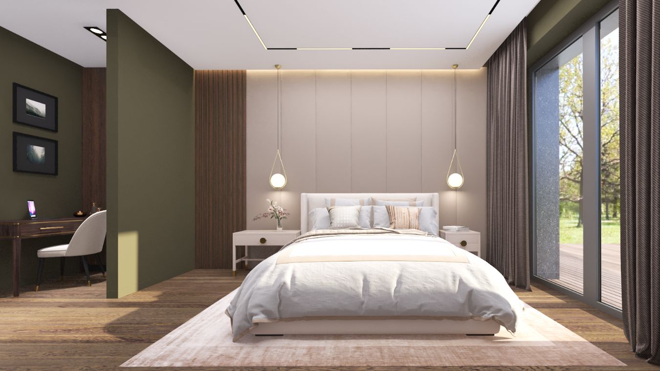 Загородный дом. Спальня