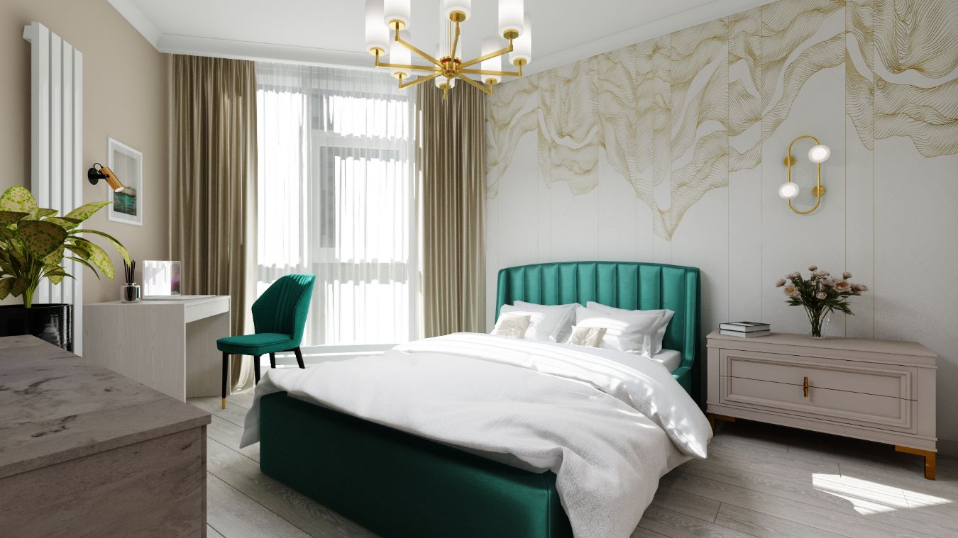 ЖК "Резиденция Сокольники". Студия с элементами ар-деко