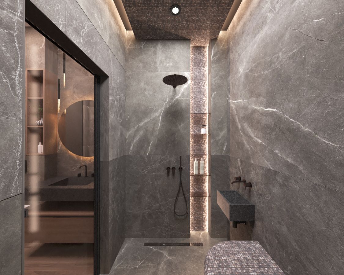 Загородный дом. Хамам-душевая