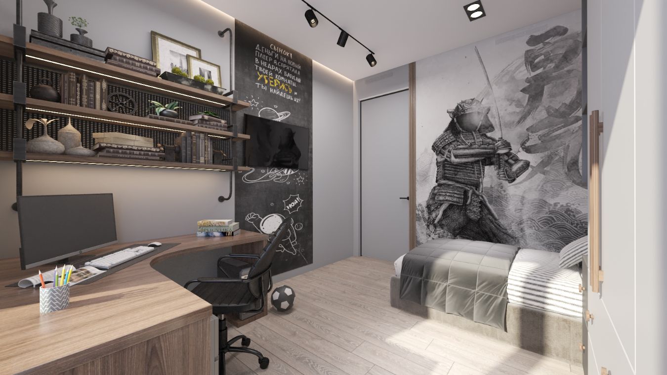 Загородный дом. Спальня для подростка