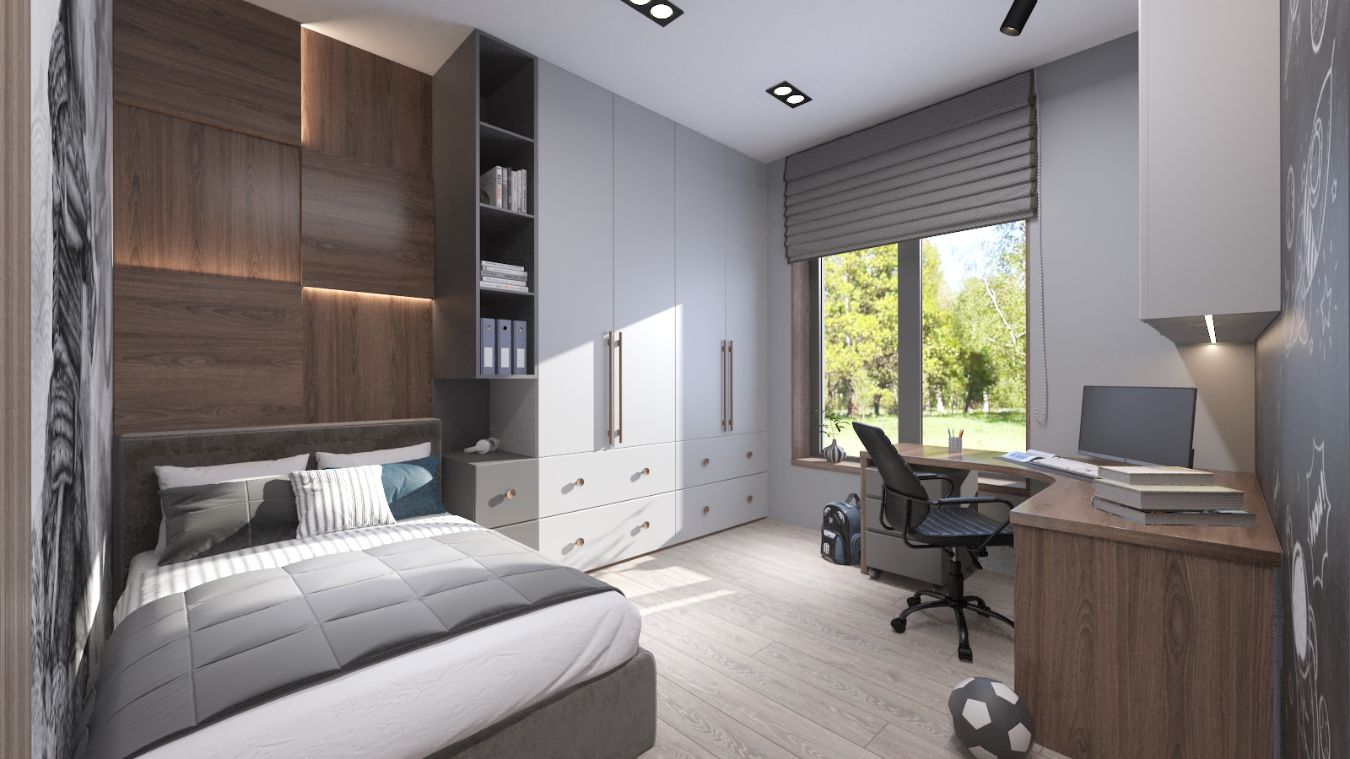 Загородный дом. Спальня для подростка