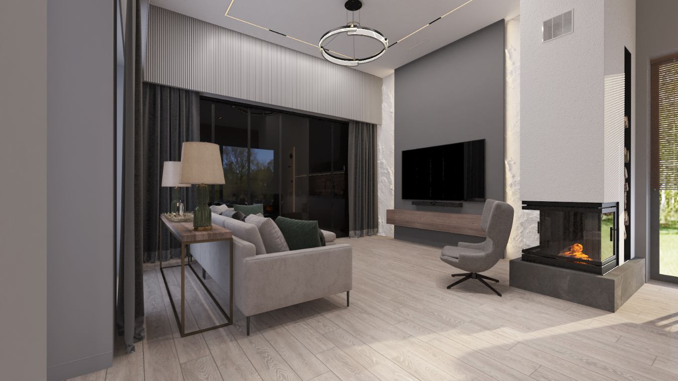 Загородный дом. Гостиная