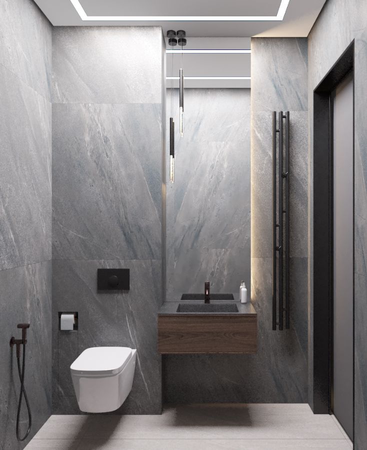 Загородный дом. Санузел гостевой