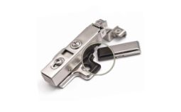 HMS090/095 петля soft closing мини четырехшарнирная, суменьшенным диаметром чашки, для фасадов издерева