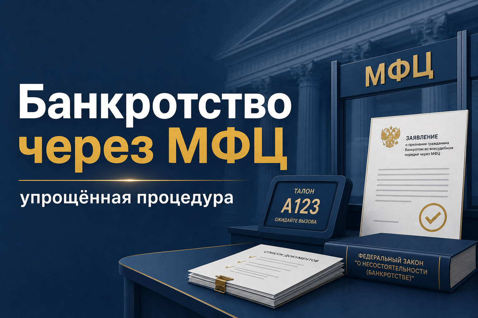 Банкротство через МФЦ