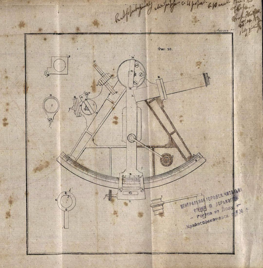 • Гамалея, П. Я. Теория и практика кораблевождения / Соч. капитан-командор, Гос. адмиралт. деп. чл., Морского кадетского корпуса инспектор и Императорской Академии наук член Платон Гамалея. – Санкт-Петербург : Морской кадетский корпус, 1841. – 23 см.

Ч. 2: Астрономические средства кораблевождения / Сост. Семен Зеленой, лейтенант Морского кадетского корпуса. – 1841. – [2], XII 460 с. [19] л. черт. (инв. номер Р 1.318.955). 