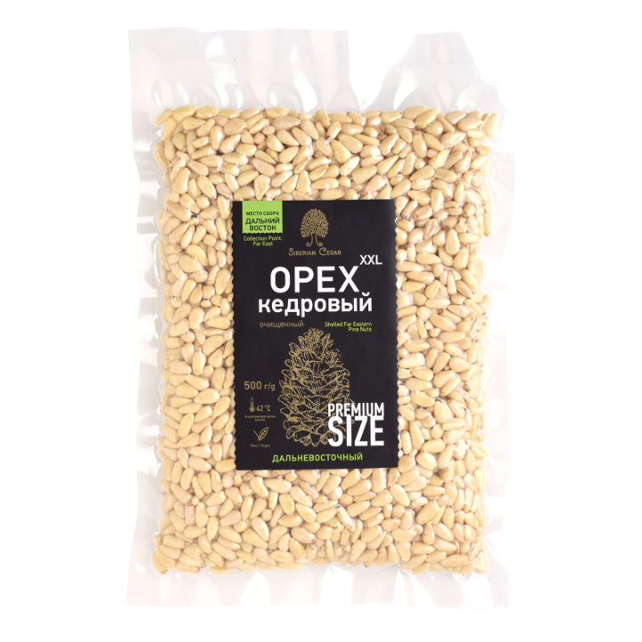 Ядро дальневосточного кедрового ореха, 500г
