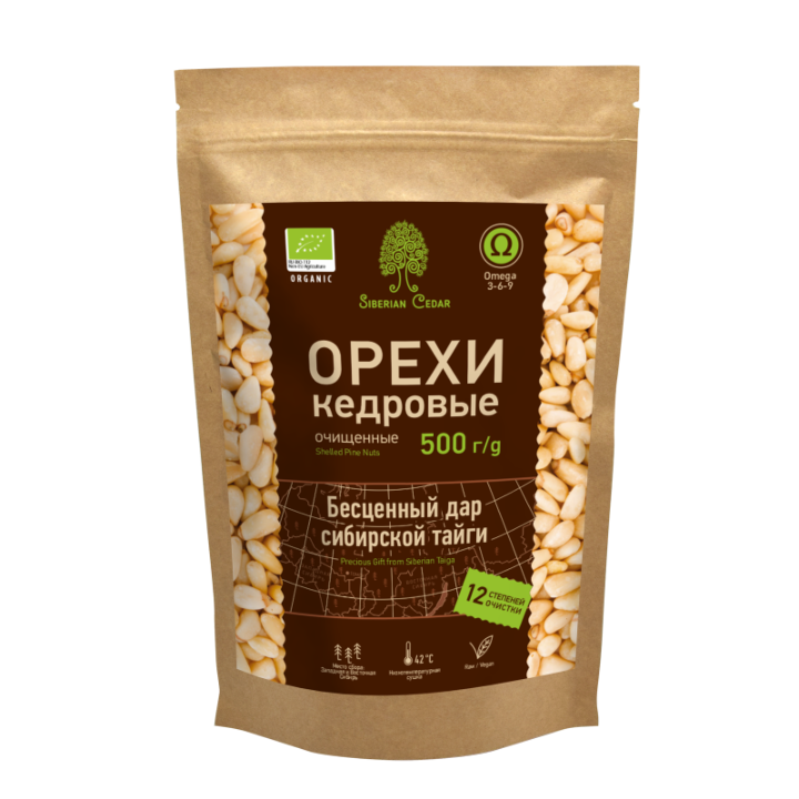 Ядро кедрового ореха (зиплок), 500г