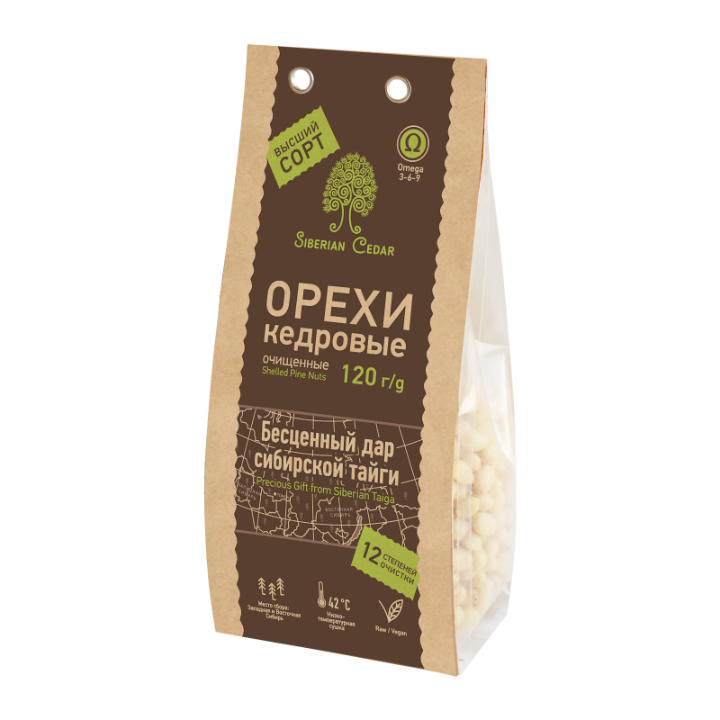 Ядро кедрового ореха, 120г