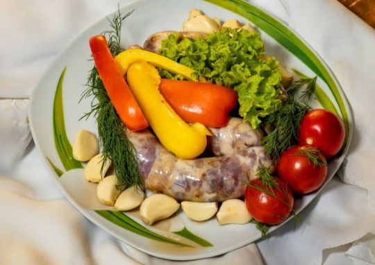 Кырнацеи свиные с картошкой