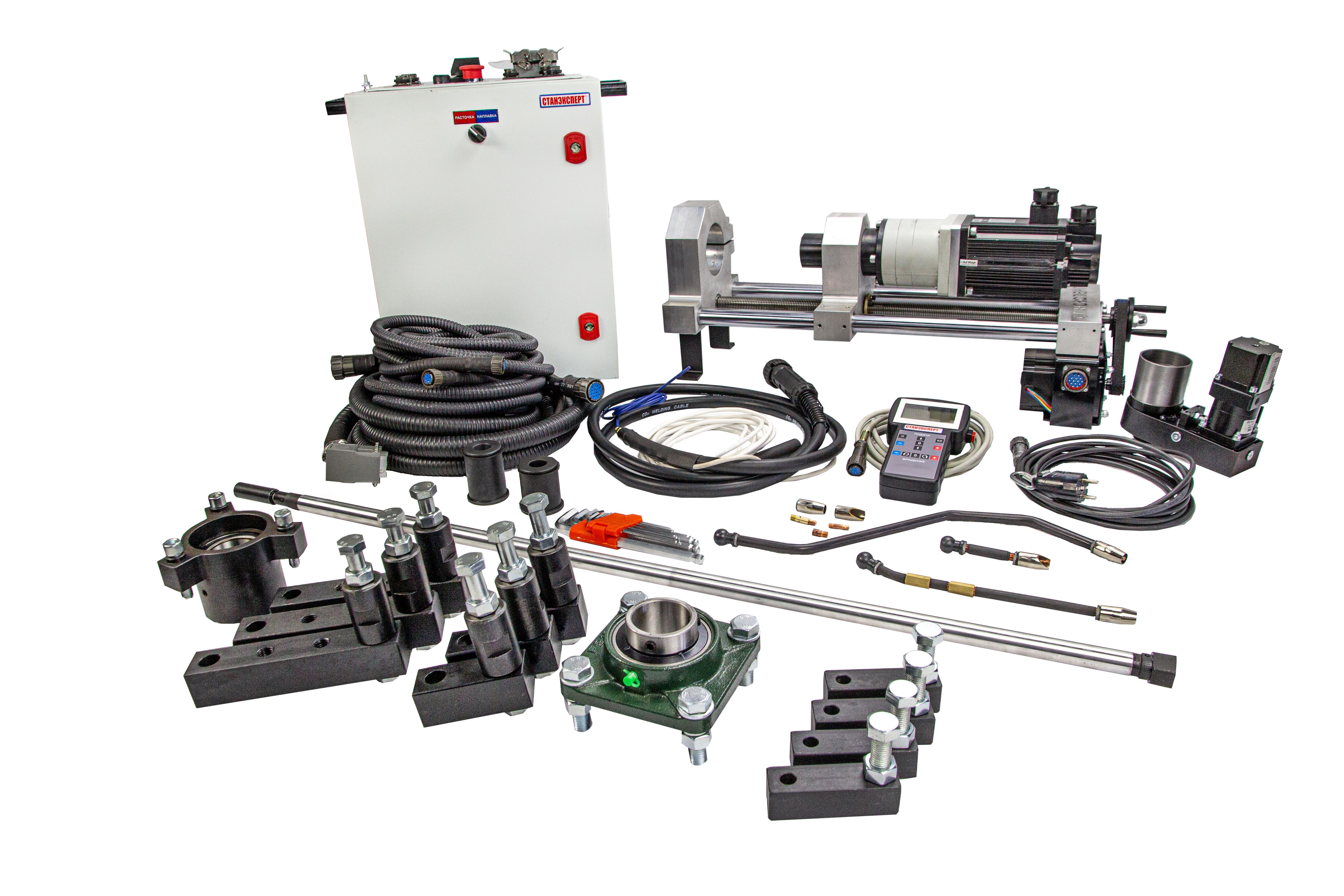 Стандартный комплект поставки мобильного расточно-наплавочного комплекса "МРНК ПИОНЕР-2 ЦПУ БАЗА ПЛЮС