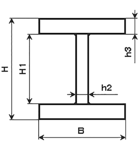 Чертеж балки двутавровой сварной