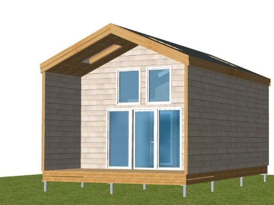 Проект гостевого дома в архитектуре Барнхаус из СИП панелей