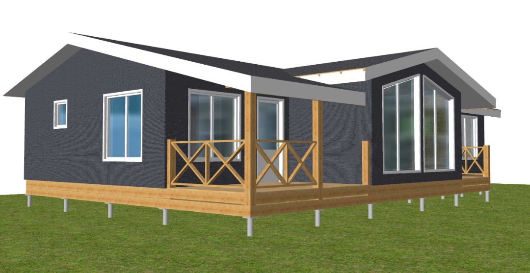 Одноэтажный дом из СИП панелей