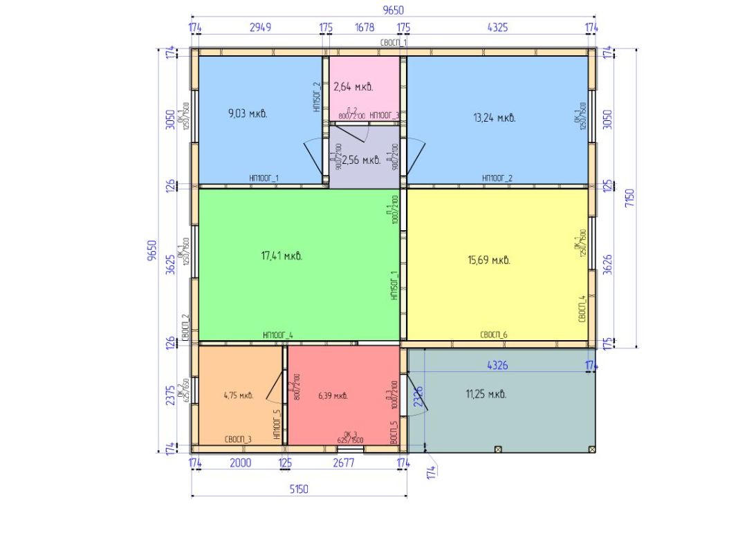 Изменим планировку и размеры дома по вашему запросу