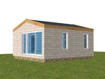 Домик с панорамными окнами