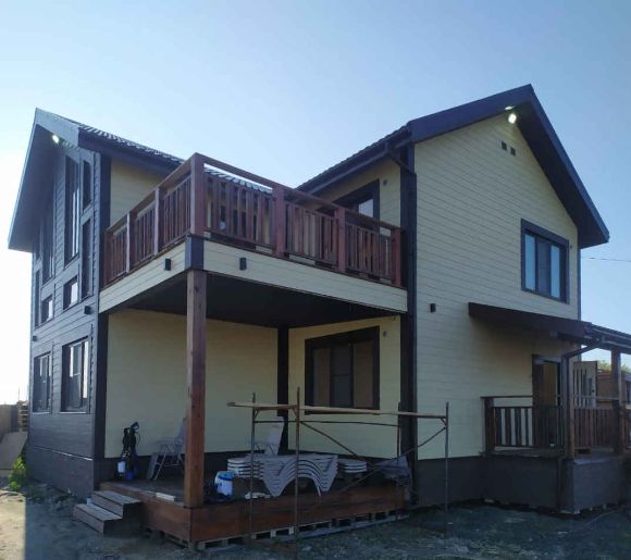 Дом 2 этажа из СИП панелей