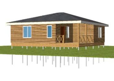 Зимний каркасный дом под ключ