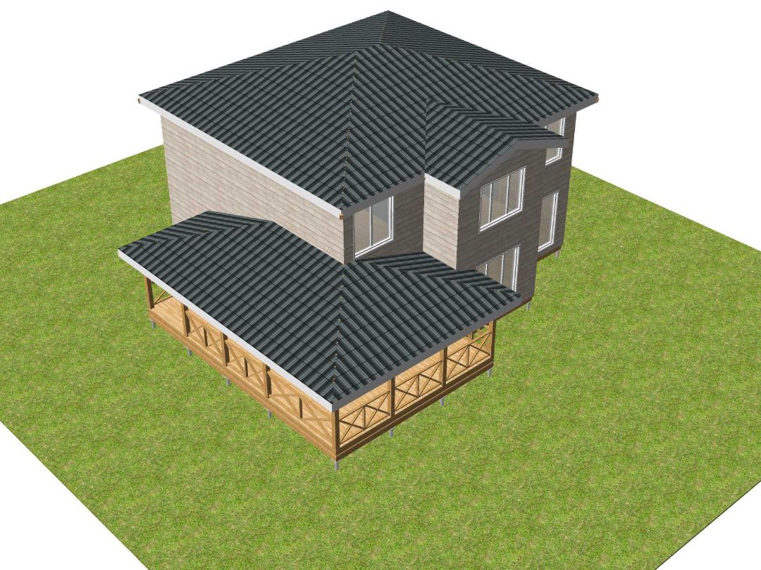 Коттедж с террасой