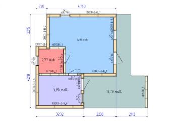 Смета на строительство маленького гостевого домика 42.36 м2