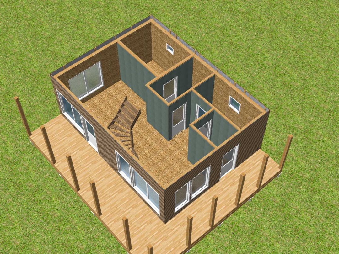 Парная на первом этаже дома