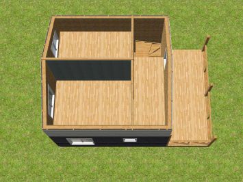 Смета на строительство двухэтажного дома с мансардой 87.5 м2