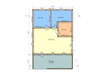 Планировка дома с лофтом 