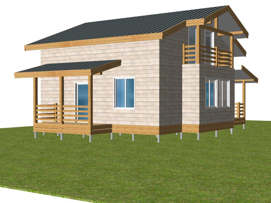 Интересный проект дома из СИП панелей