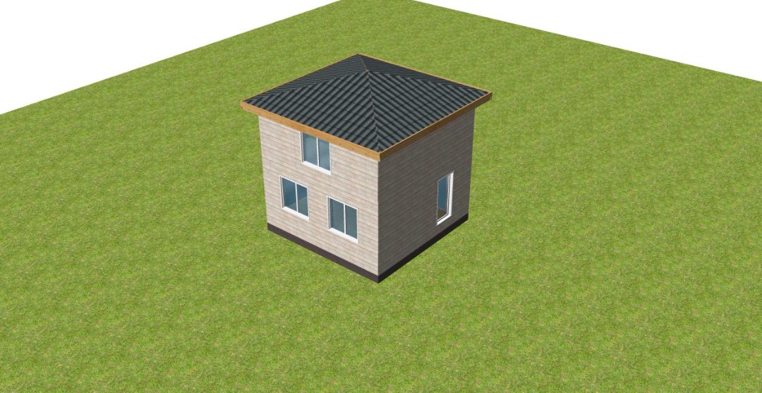 Каркасный двухэтажный дом