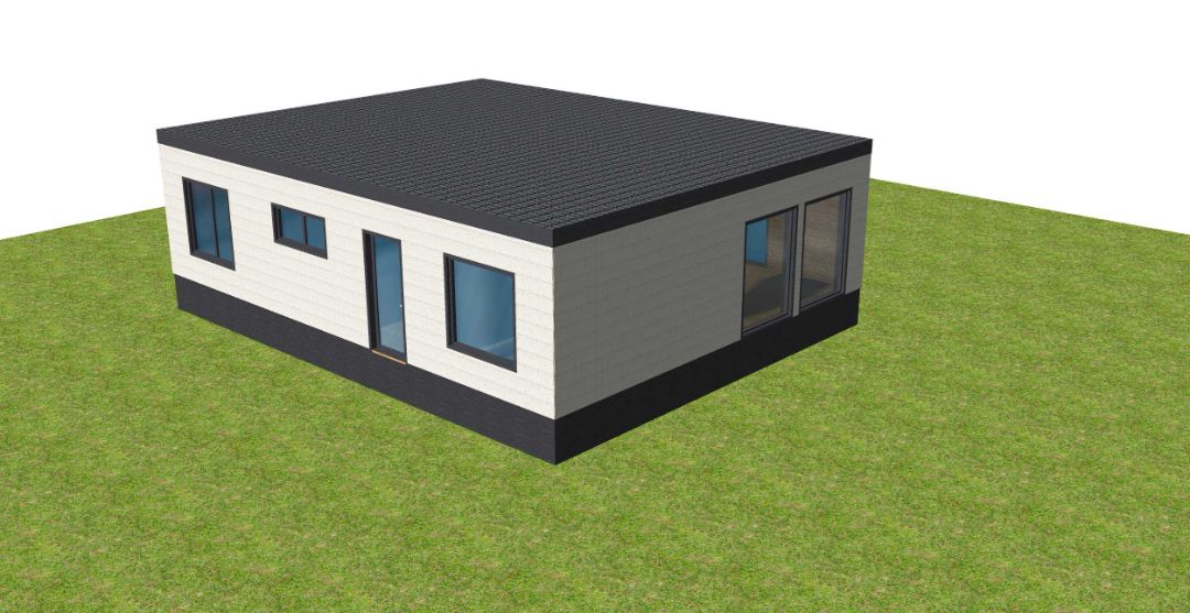 Дом с плоской крышей