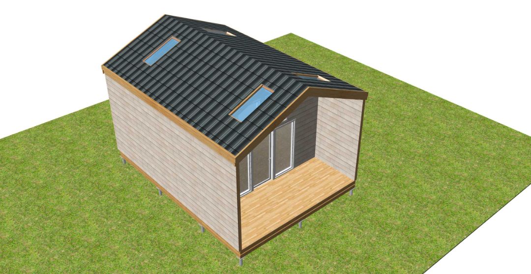 Домик с лофтом