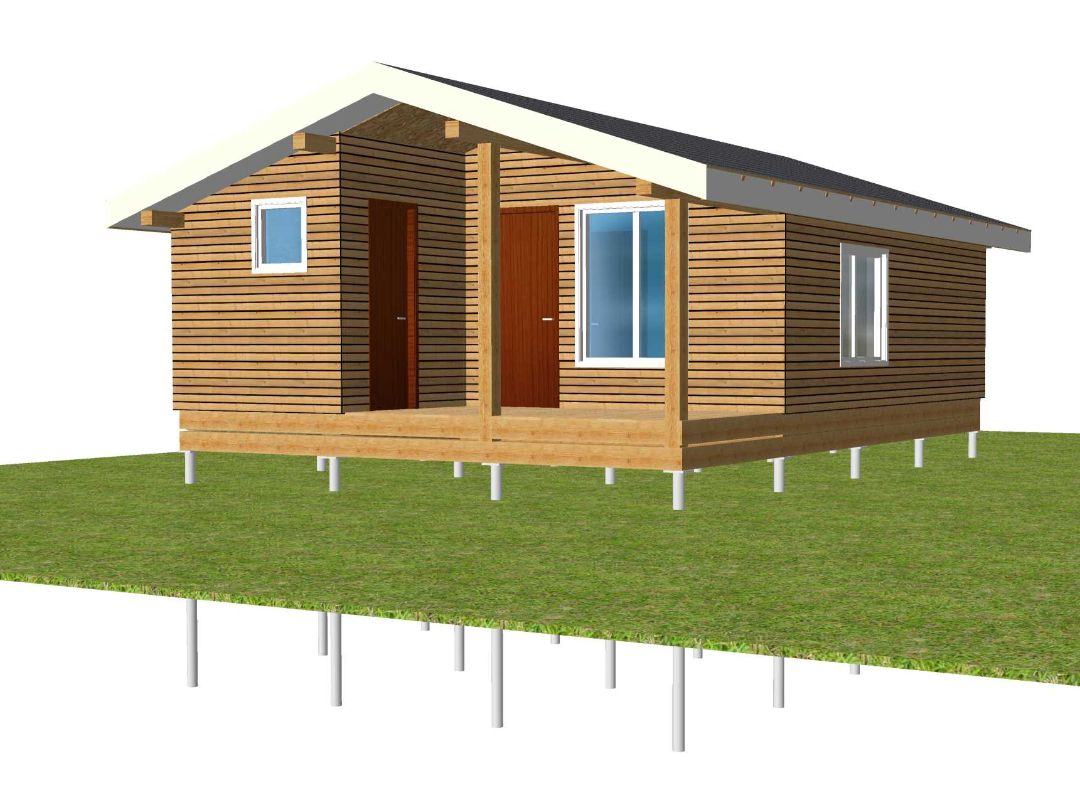 Дом 6х8 1 этаж